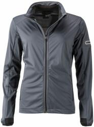 James & Nicholson (Daiber) Női sportos softshell kabát JN1125 - Titán / fekete | M (1-JN1125-1745825)