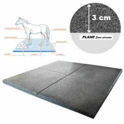 NADLAND Dale de cauciuc EquiFlex-AgroFlex 3x100x100 cm negru ST0 (EF03101006)