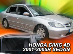 HEKO HONDA Civic 4 ajtós/Sedan első+hátsó ajtó légterelő 2001-2005, 4 db-os készlet 17168 (17168)