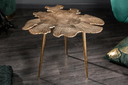 LEAF design dohányzóasztal - 57cm - arany (40390)