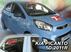 HEKO KIA Picanto 5 ajtós első+hátsó légterelő/szélterelő 2011-2017, 4 db-os készlet 20151 (20151)
