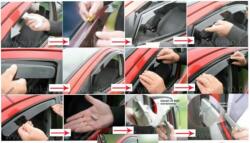 HEKO VW GOLF II 5 ajtós első légterelő, osztott üveges 1983.08-1987.09, 2db-os készlet 31164 (31164)