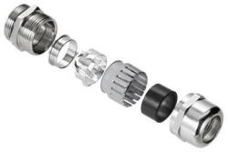  Weidmüller 2435180000 VG M32 EMV-4 MS 16-25 VG EMV GEN 4 (EMC cable gland with clamping cage), Tömszelence, M 32, 9, OD min. 16 - OD max. 25 mm, IP54, IP66, IP67, IP68 - 5 bar (30 min. ), IP69K, Sárga