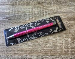 Gravírozott toll - Anya a főnök-rózsaszín - Ajándék Anyukáknak - Anyák napi ajándék (SZT054)