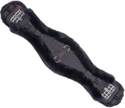 Christ Bárányszőrös heveder, fekete/antracit - 80 cm