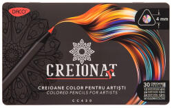 DACO Creioane colorate bicolore DACO Creionart CC430, 30 buc/cutie metal