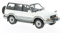 First 43 Models Toyota Land Cruiser LC80 Metallic white-silver 19921/43 (20592)