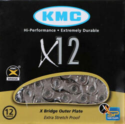 KMC Lánc KMC X12 Silver 1/2x11/128 126L