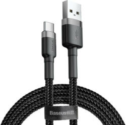 USB-USB-C kábel Baseus Cafule 2A 3m (szürke-fekete) - pixelrodeo