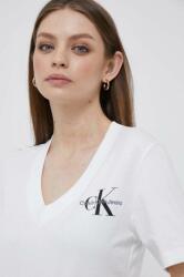 Calvin Klein Jeans pamut póló fehér - fehér XS - answear - 11 090 Ft