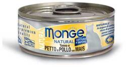 Monge Natural tuna, chicken & corn 80 g