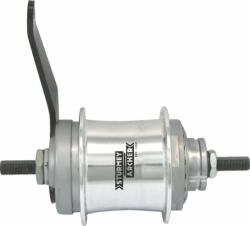 Sturmey Archer S2C DuoMatic KickShift agyváltós hátsó kerékagy, 2s, 36H, 22T, csavaros, kontrafékes, ezüst