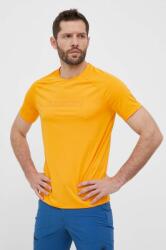 MAMMUT sportos póló Selun FL narancssárga, nyomott mintás - narancssárga S
