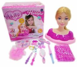 Magic Toys Mandy HairStylist fodrászolható és sminkelhető babafej (MKL656996)