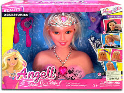 Magic Toys Angell sminkelhető és fésülhető hercegnő babafej (MKD704048)