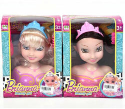 Magic Toys Brianna fodrászolható babafej készlet kétféle változatban (MKL384071)