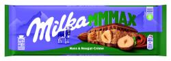 Milka Mmmax tejcsokoládé mogyorós-mandulás krémtöltelékkel és egész mogyoróval 300 g