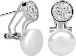 JwL Luxury Pearls Cercei de argint cu perla dreapta si zirconi JL0393