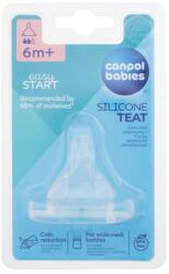 Canpol babies Easy Start Silicone Teat Medium 6m+ Etetőcumi