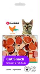  Flamingo Cat Snack - csirkés és halas tekercsek 50 g - petissimo