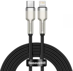 Baseus Cablu de date Baseus Cafule Metal, USB Type-C - Lightning, Power Delivery 20W, 2m, Negru