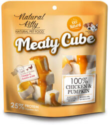 Natural Kitty Meaty Cube 100% Csirke & Sütőtök 60g - grandopet