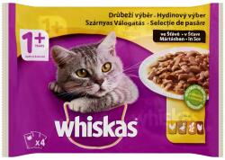Whiskas alutasak 4-pack szárnyas válogatás mártásban 4*85gr Multipack