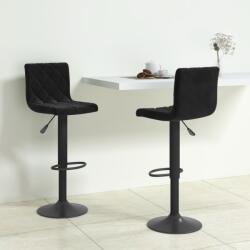 vidaXL Scaune de bar, 2 buc. , negru, catifea (333728)