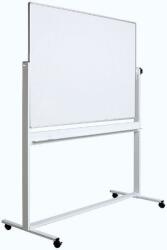 Optima Tabla alba magnetica, dubla fata, rotativa, 100 x 200 cm, pe stand mobil, profil aluminiu, Optima (OP-25100200)