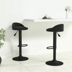 vidaXL Scaune de bar, 2 buc. , negru, catifea (333598)