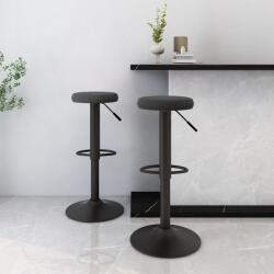 vidaXL Scaune de bar, 2 buc. , negru, catifea (333140)