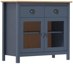 vidaXL Servantă Hill, gri, 90x40x80 cm, lemn masiv de pin (288941) Comoda