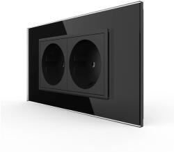 LIVOLO Priza Schuko dubla ZIGBEE smart-control din aplicatia Livolo , standard italian (VL-2FCTC16AZ-2BP-P9E)