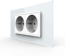 LIVOLO Priza Schuko dubla ZIGBEE smart-control din aplicatia Livolo , standard italian (VL-2FCTC16AZ-2WP-P9E)