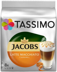TASSIMO Capsule cafea, Jacobs Tassimo Caramel Macchiato, 8 bauturi x 295 ml, 8 capsule specialitate cafea + 8 capsule lapte (7622210468758)