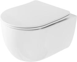 Rea Set vas WC suspendat Rea Olivier alb lucios cu capac softclose (5902557383085)