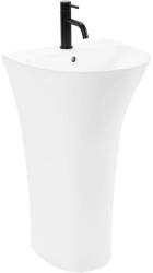 Rea Lavoar freestanding Rea Rita Slim asimetric finisaj alb lucios 48 cm (5902557329557)