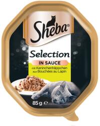 Sheba Selection 85g x 22 nyúllal - nedves macskaeledel szószban