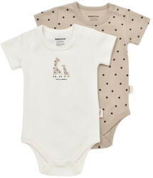 BabyCosy Set 2 body-uri bebe unisex Girafa, Baby Cosy, 100% bumbac organic (Marime: 18-24 Luni) (BC-CSY5758-18)