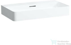 Laufen Val SaphirKeramik 75x42 cm-es csiszolt aljú mosdó csaplyuk nélkül, LCC bevonattal, fehér H8162854001091 (H8162854001091)
