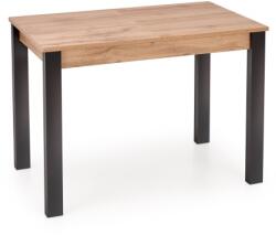  Gino étkezőasztal 60x100 cm (fekete wotan) bútorlapos nyitható
