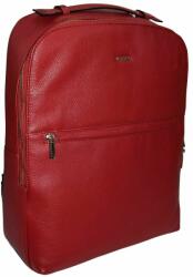 RIALTO olasz, sötétpiros színű bőr laptoptartós hátizsák 40×32 cm (R-RT10ZAI-AE-05)