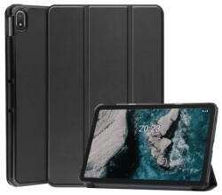 Samsung Tab A 10.1 LTE Fekete Trifold Bőr Flip Tok