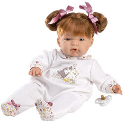 Llorens Llorens: Joelle baba cicás rugdalózóban vörös hajjal 38cm (13854L) - jatekshop