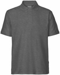 Neutral Férfi galléros póló Classic organikus Fairtrade biopamutból - Sötét melírozott | 3XL (NE-O20080-1000237090)