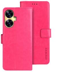 IDEWEI Husa portofel Realme C55 roz