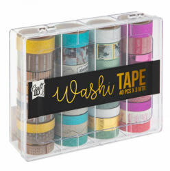 Creative Craft Group B. V Washi Tape - Színes ragasztószalagok 40x3 m (CR0517/23GE)