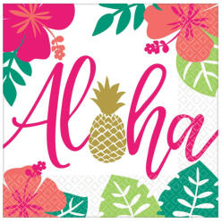 Amscan Aloha szalvéta 16 db-os, 33*33 cm (DPA51195366)