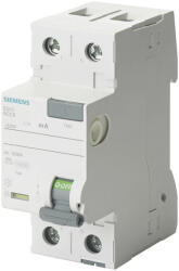 Siemens 5SV4412-0 áram-védőkapcsoló (Fi-relé), AC osztály, 2P, 25A, 100mA - 5SV44120 - SENTRON (5SV4412-0 / 5SV44120)