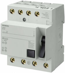 Siemens 5SM3345-6 áram-védőkapcsoló (Fi-relé), A osztály, 4P, 125A, 30mA - 5SM33456 - SENTRON (5SM3345-6 / 5SM33456)